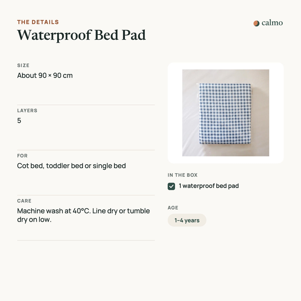 Waterproof Bed Pad: sizes, materials, care and what’s in the box