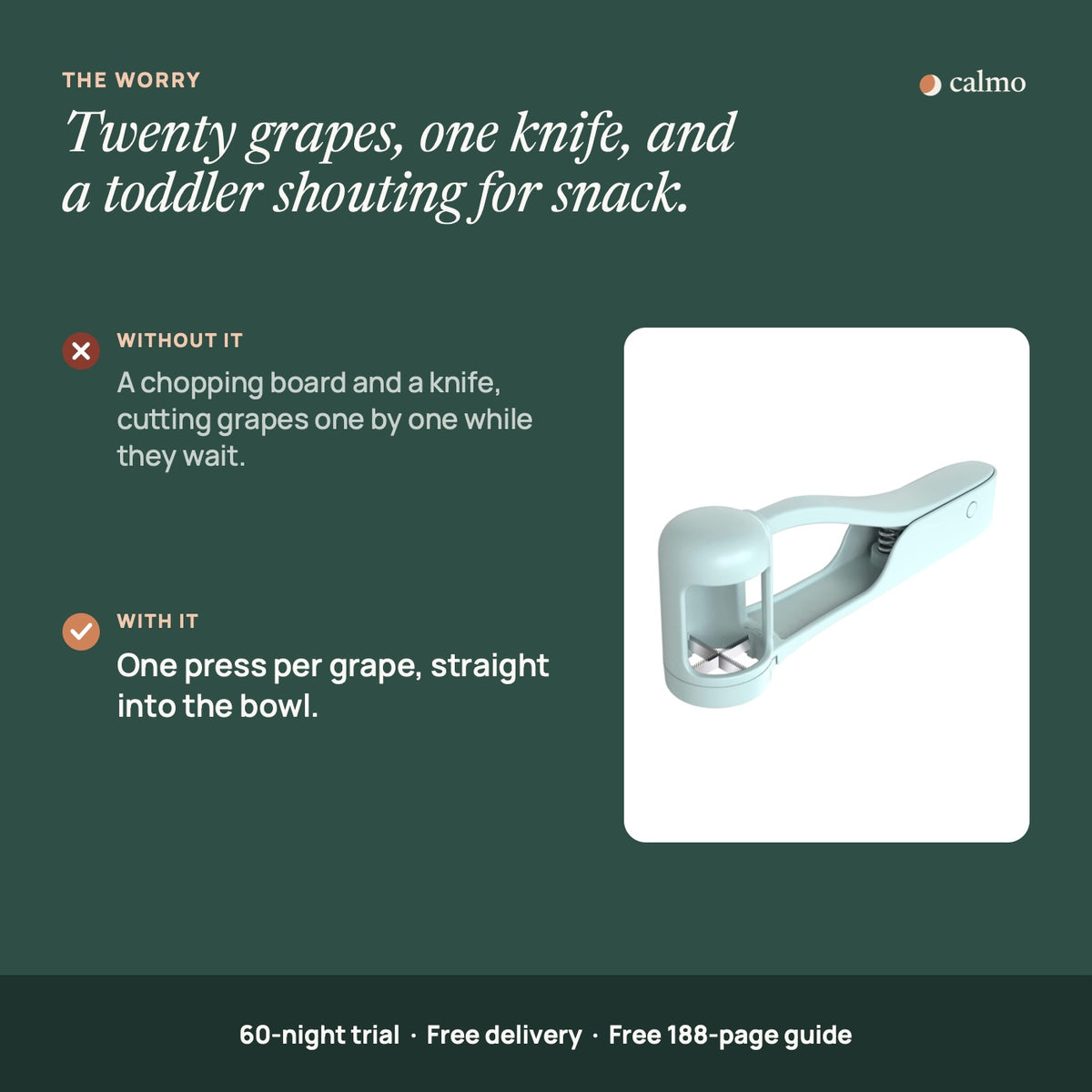 Grape Quarter Cutter (2-pack): the everyday worry it solves