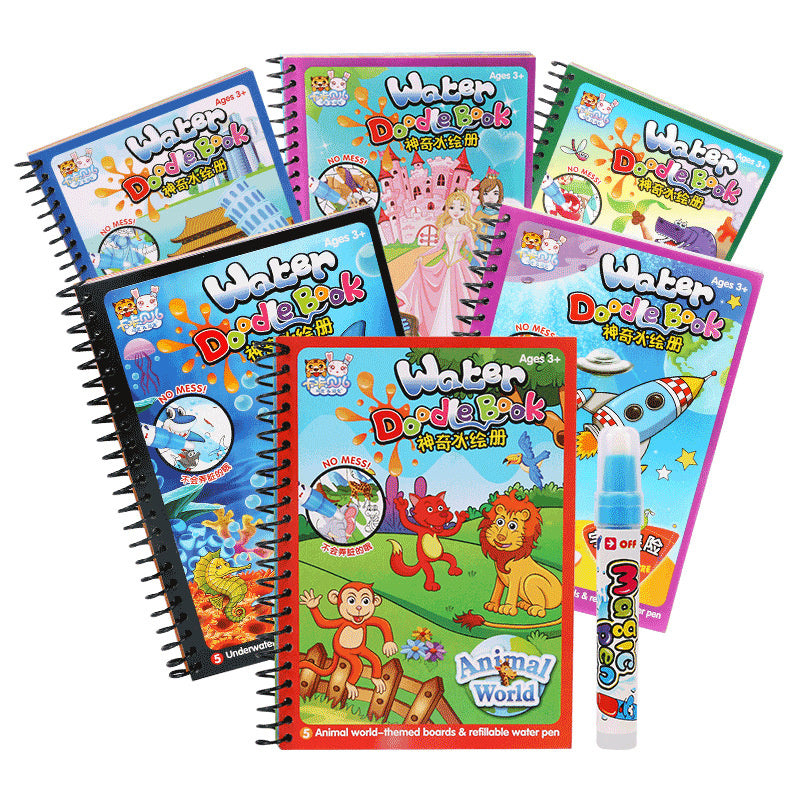 Magic Water Colouring Books (6-pack), view 2