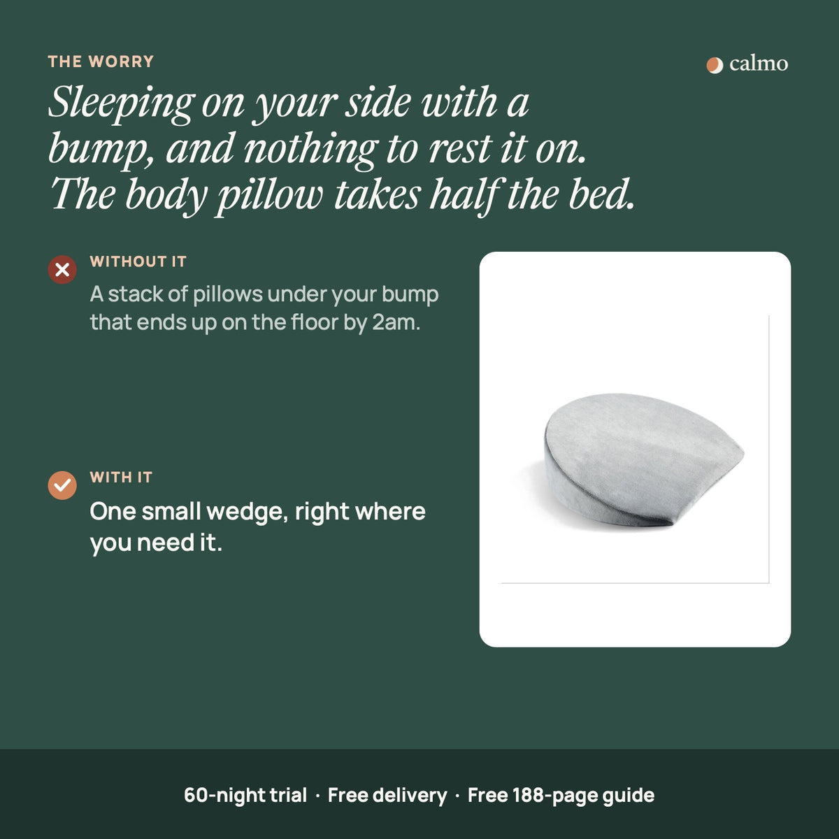 Pregnancy Wedge Pillow: the everyday worry it solves