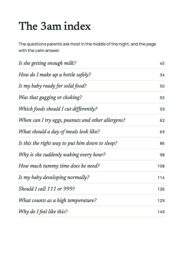 The 3am index page of the guide